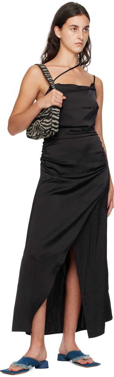 Pокля Han Kjøbenhavn Han Kjobenhavn Asymmetric Midi Dress Черно | W-132773, 3