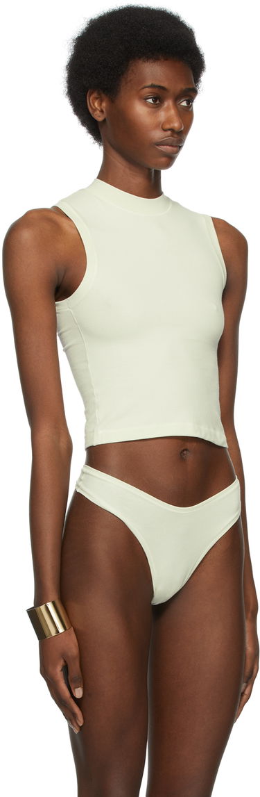 Потник SKIMS Mock Neck Jersey Tank Top Жълто | AP-TNK-0268, 4