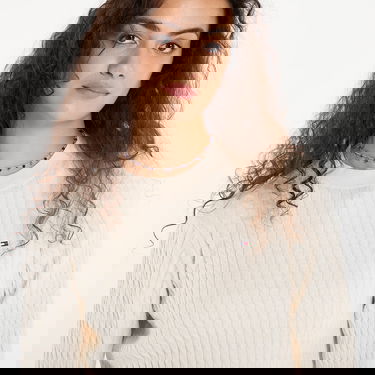 Пуловер Tommy Hilfiger Tommy Hilfiger Cable Fine Knit Sweater Бежово | WW0WW44993-0F5, 4