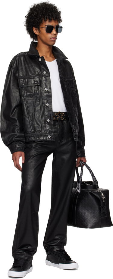 Дънки AMIRI AMIRI MA Quad Straight Waxed Jeans Черно | AMDNGH1059, 4