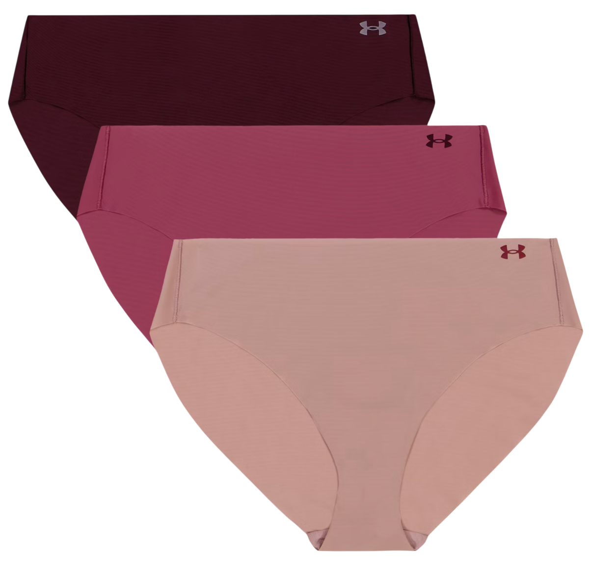 гащички Under Armour Under Armour Solid 3-Pack Hiphugger Panties Розово | 1383897-673, 0