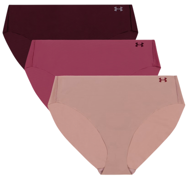 гащички Under Armour Under Armour Solid 3-Pack Hiphugger Panties Розово | 1383897-673, 0