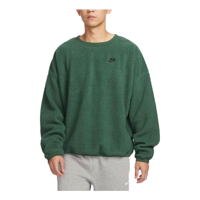 Пуловер Nike Club Fleece Winterized Crew Зелено | FB8379-323