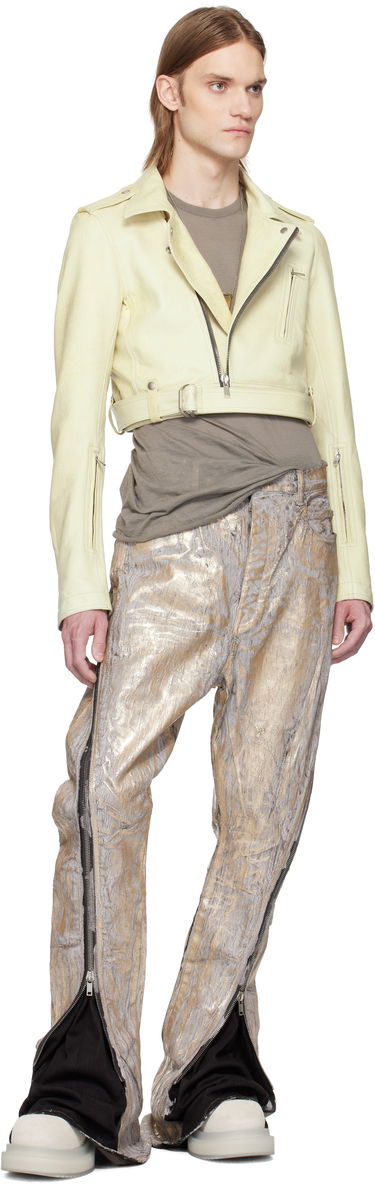 Дънки Rick Owens Rick Owens Hollywood Bolan Banana Jeans Металик | RR01E5343 SGMC, 3