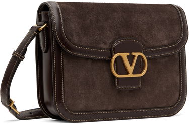 Чанта през рамо Valentino Valentino Garavani 9TO5 Suede Shoulder Bag Кафяво | 6W2B0R15QTJ, 1