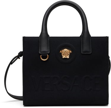 Голяма пазарска чанта Versace Versace 'La Medusa' Mini Tote Bag Черно | 1020448_1A03095, 0