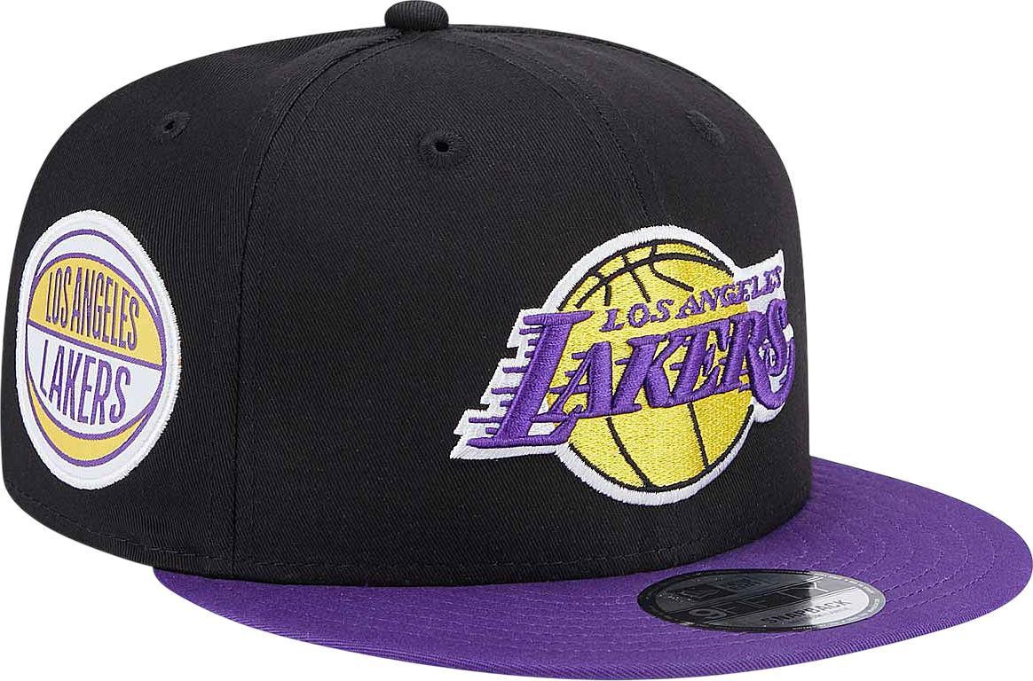 Шапка с козирка New Era Cap 9FIFTY Los Angeles Lakers NBA Side Patch Лилаво | 60364386-60364386, 1