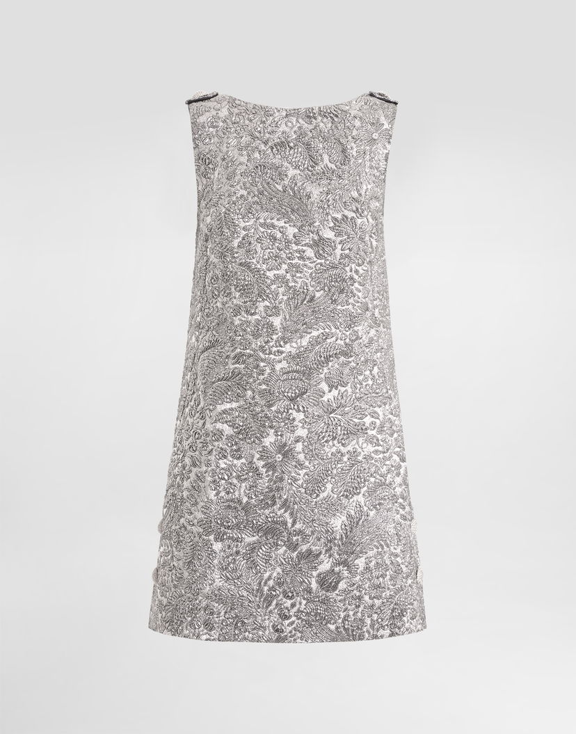 Pокля Dolce & Gabbana Dolce & Gabbana Floral Jacquard Dress Металик | F6TMLZFJZALS0998