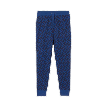 Спортни панталони Burberry Monogram Jacquard Sweatpants ' Тъмно синьо | 8048567, 0