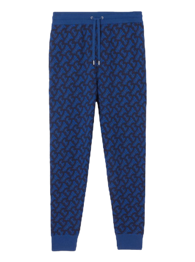 Спортни панталони Burberry Monogram Jacquard Sweatpants ' Тъмно синьо | 8048567