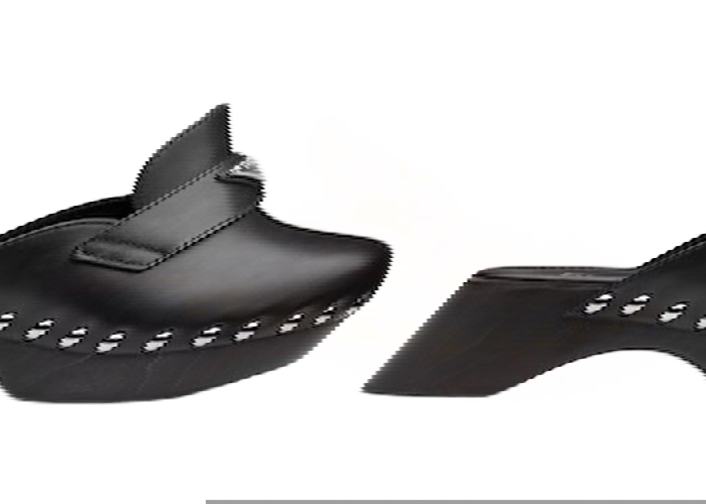 Кецове и обувки Prada 45mm Studded Clogs Черно | 1Z794M_248_F0002_F_045, 0