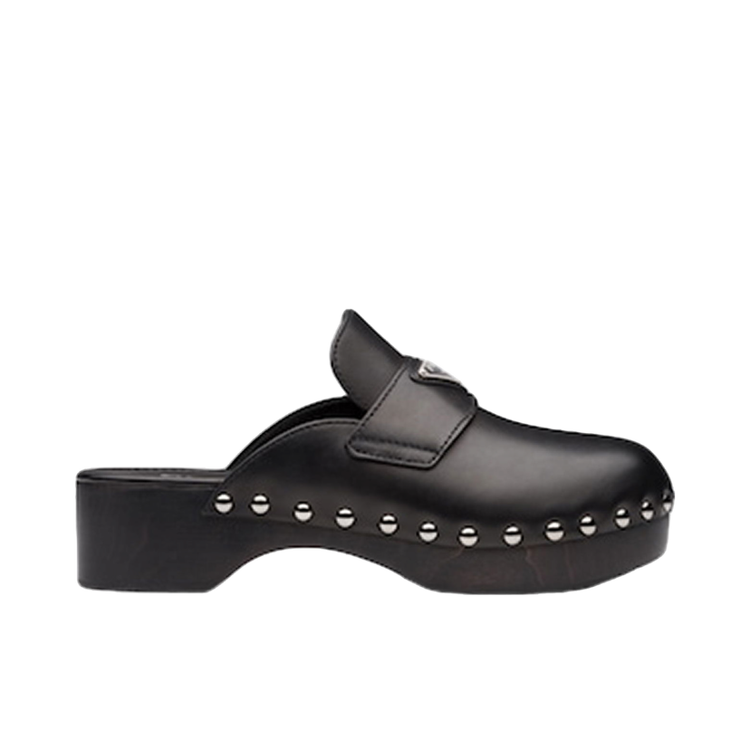Кецове и обувки Prada 45mm Studded Clogs Черно | 1Z794M_248_F0002_F_045