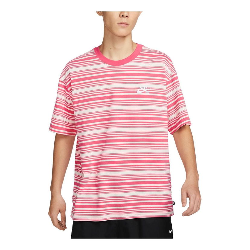 Тениска Nike SB Striped Skate T-Shirt Розово | FQ3712-838