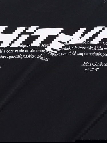 Тениска Off-White T-Shirt With Logo Print Черно | OMAA120S25JER00B1001, 2