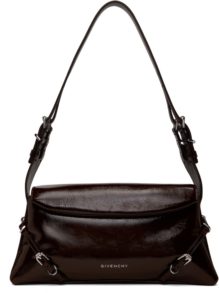 Чанта през рамо Givenchy Small P'tit Voyou Shoulder Bag Кафяво | BB5104B25Y202