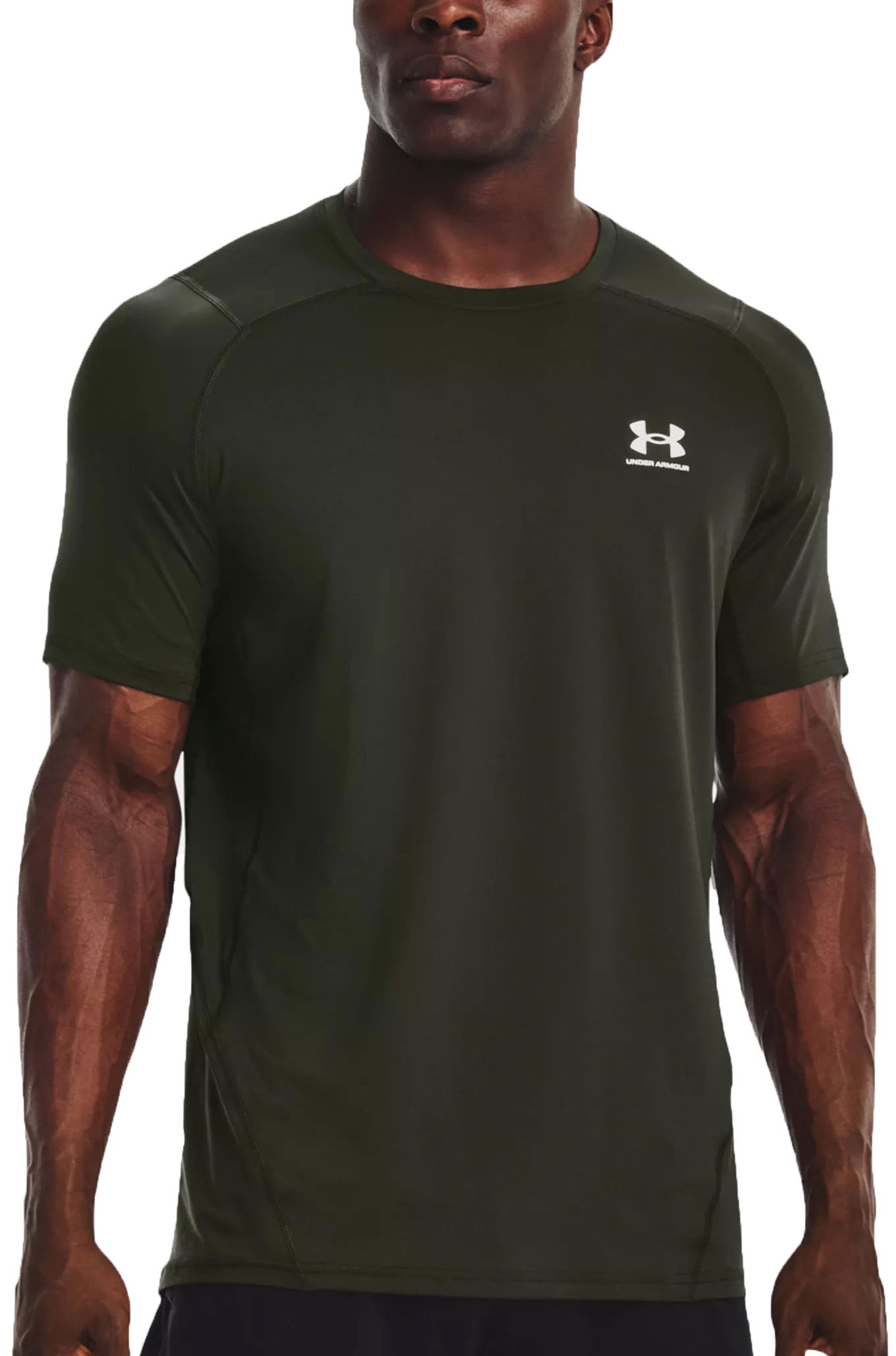 Тениска Under Armour Tee HeatGear Черно | 1361683-310, 0