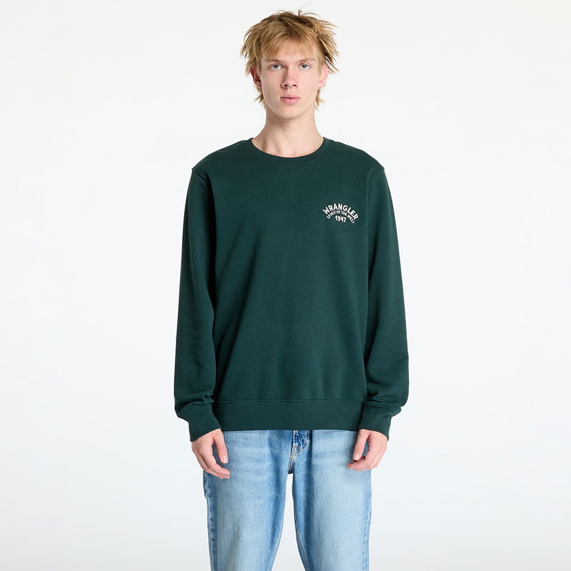 Суитчър Wrangler Crewneck Sweatshirt Scarab Зелено | 112357320