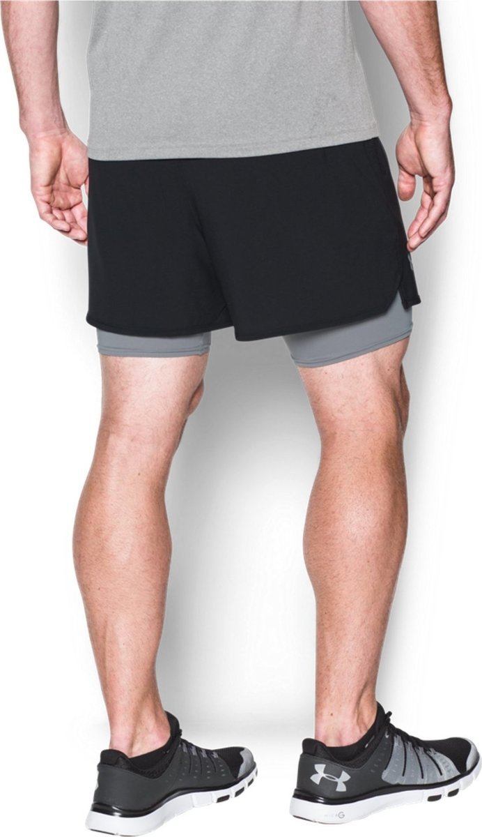 Къси панталони Under Armour Qualifier 2-in-1 Shorts Черно | 1289625-001, 1