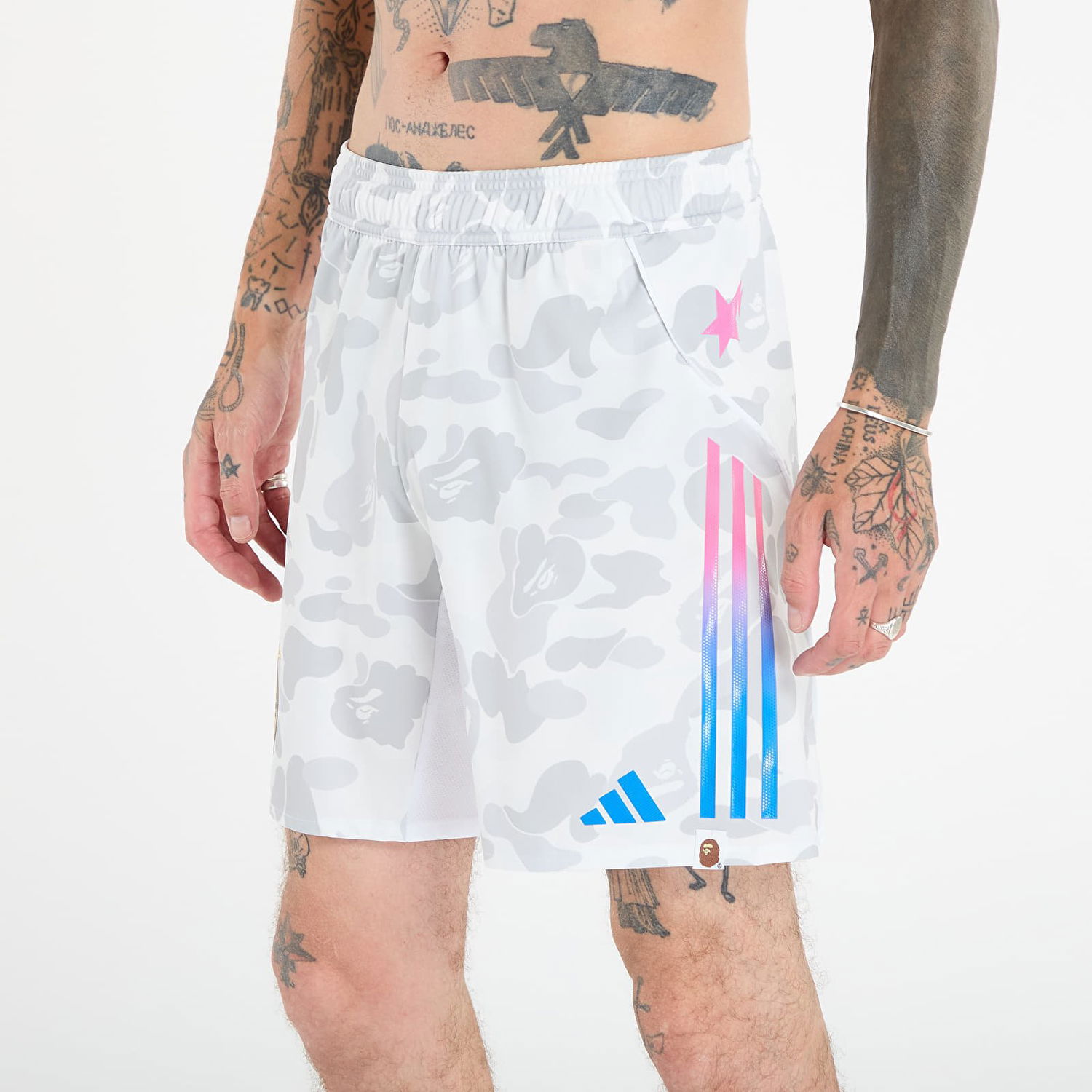 Къси панталони adidas Originals adidas x Bape FB Shorts Бяло | KB2205, 1
