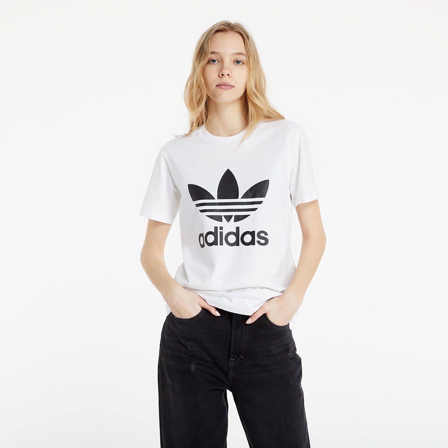 Тениска adidas Originals Adicolor Classics Trefoil Tee Бяло | GN2899, 0