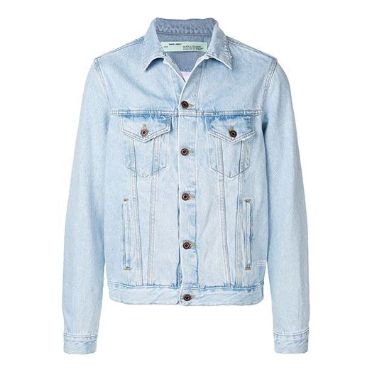 Яке Off-White Logo Printing Denim Jacket Синьо | OMYE019S193860167188, 0
