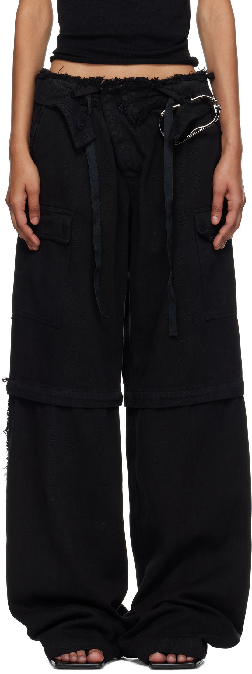 Карго панталони Ottolinger Ottolinger Baggy Cargo Pants Черно | 109-200306-02