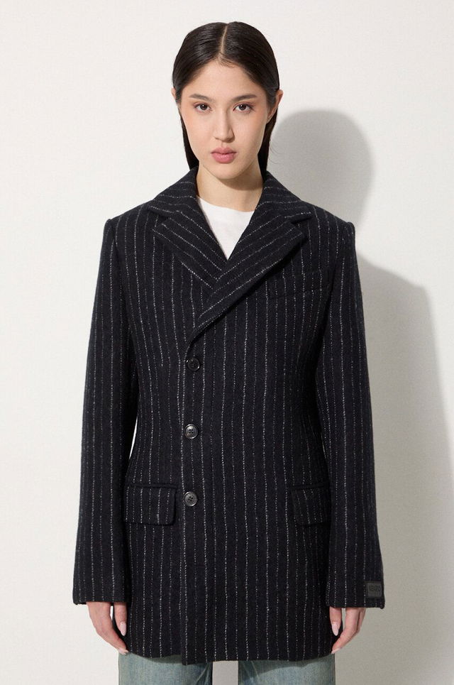 Tennis Stripes Pea Coat