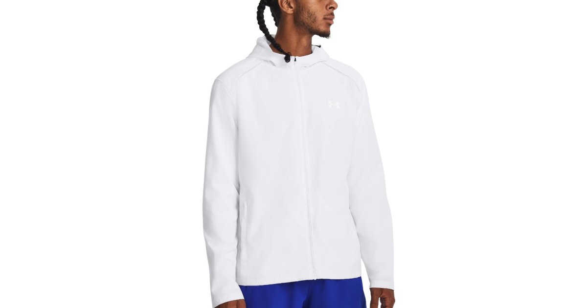 Ветровка Under Armour UA Storm Run Hooded Бяло | 1376795-100, 1