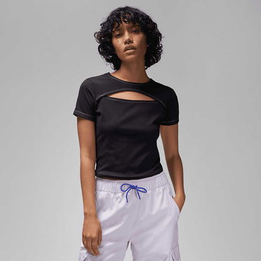 Тениска Jordan Sport Keyhole T-Shirt Черно | DX0464-010, 1