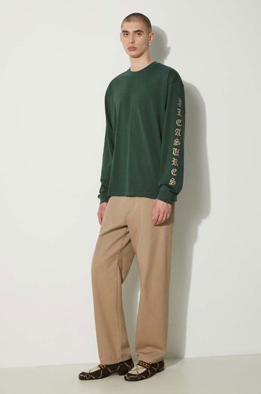 Тениска Pleasures PLEASURES Oe Long Sleeve T-Shirt Зелено | P24SU008.GREEN, 0