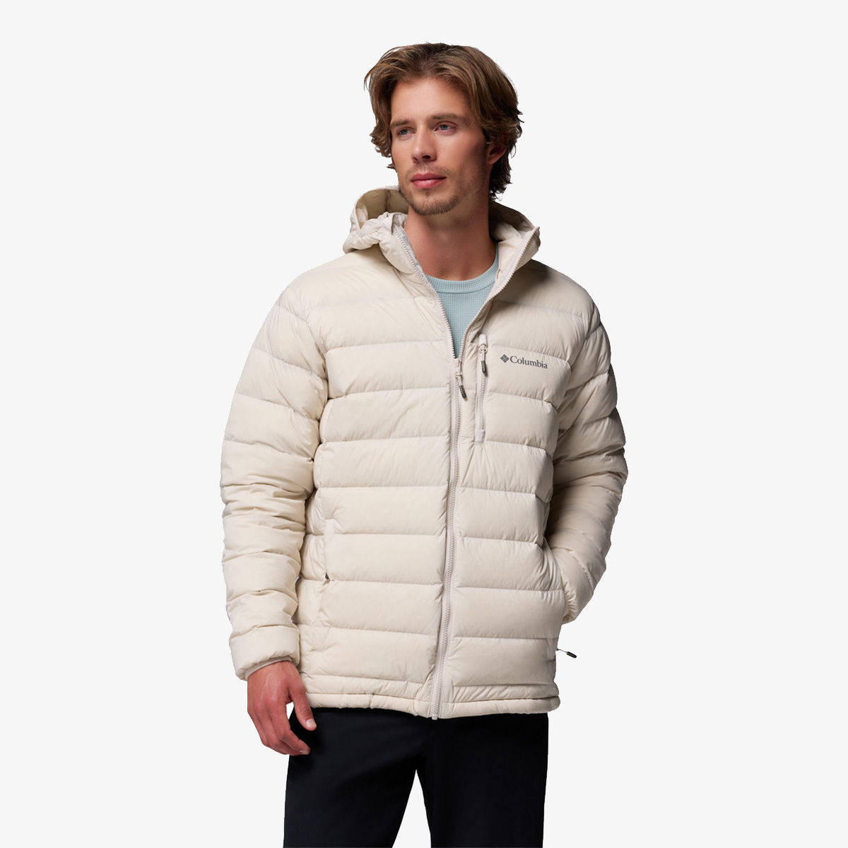 Пухо яке Columbia Drift Peak Stretch Down Hooded Jacket Бежово | 2133972278, 0