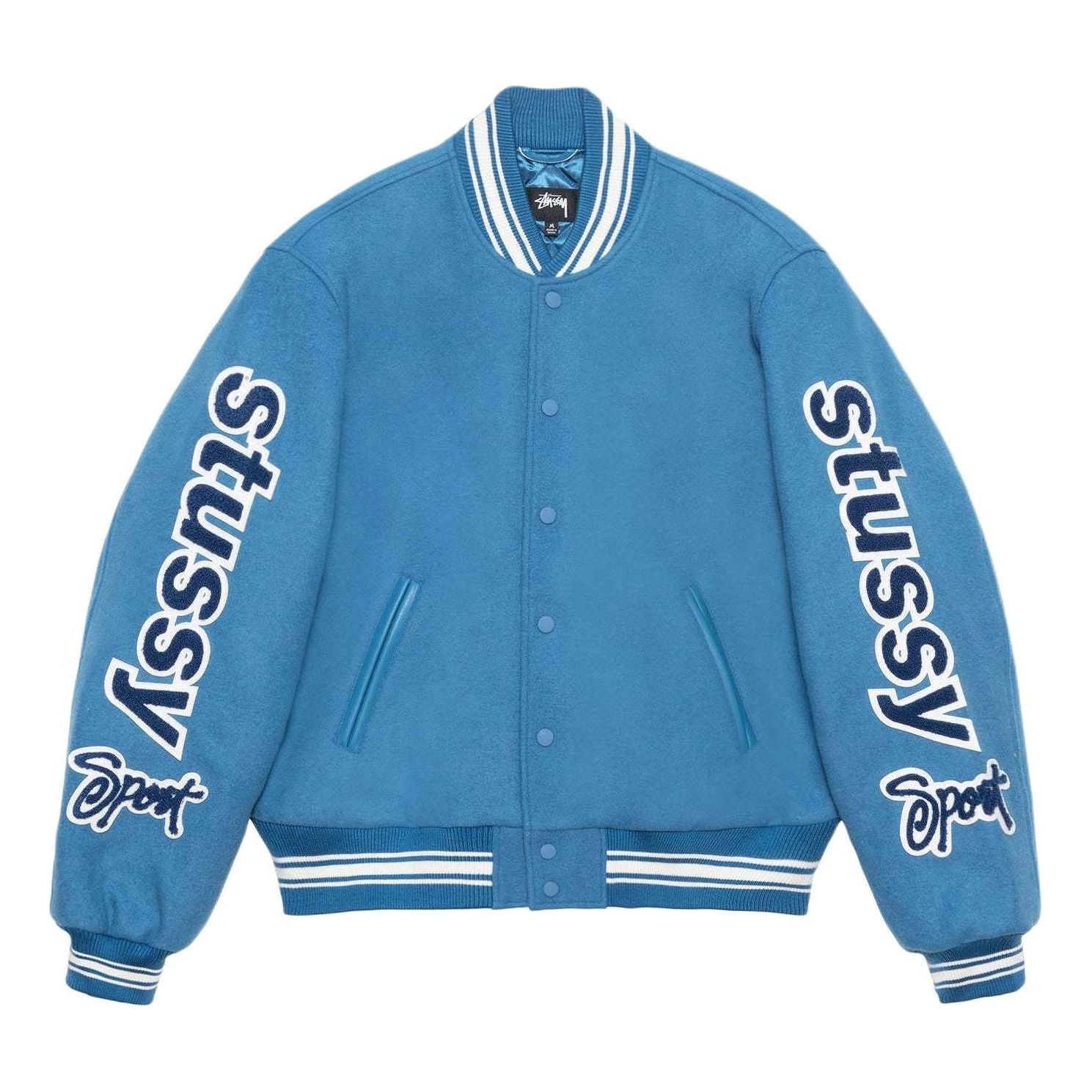 Яке бомбър Stüssy Varsity Sport Jacket Синьо | 115748, 0