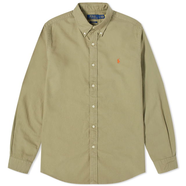 Polo Ralph Lauren Men's Garment Dyed Oxford Shirt Sage Green