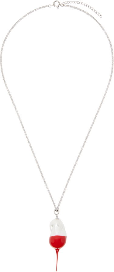 Колие Ottolinger Ottolinger Dipped Pearl Pendant Necklace Червено | 125-903125-01, 0