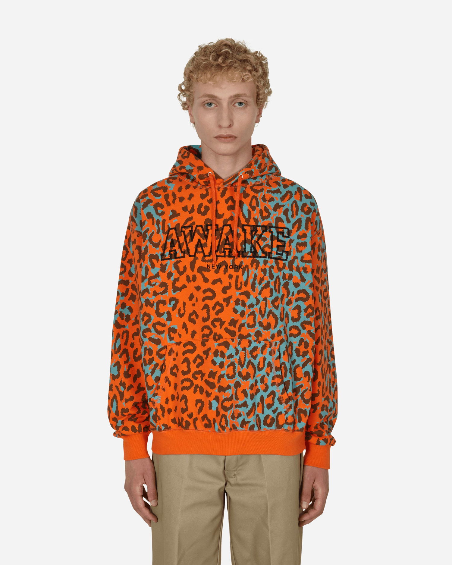 Суитчър Awake NY Block Logo Hooded Sweatshirt Оранжево
 | AWK-SP22-HD001 PRINTEDLEOPARD, 0
