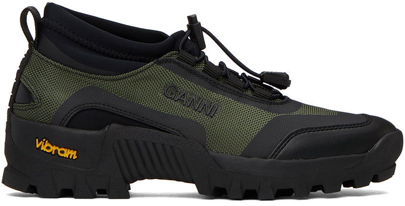 Облекло GANNI GANNI Khaki Performance Sneakers Черно | S2201