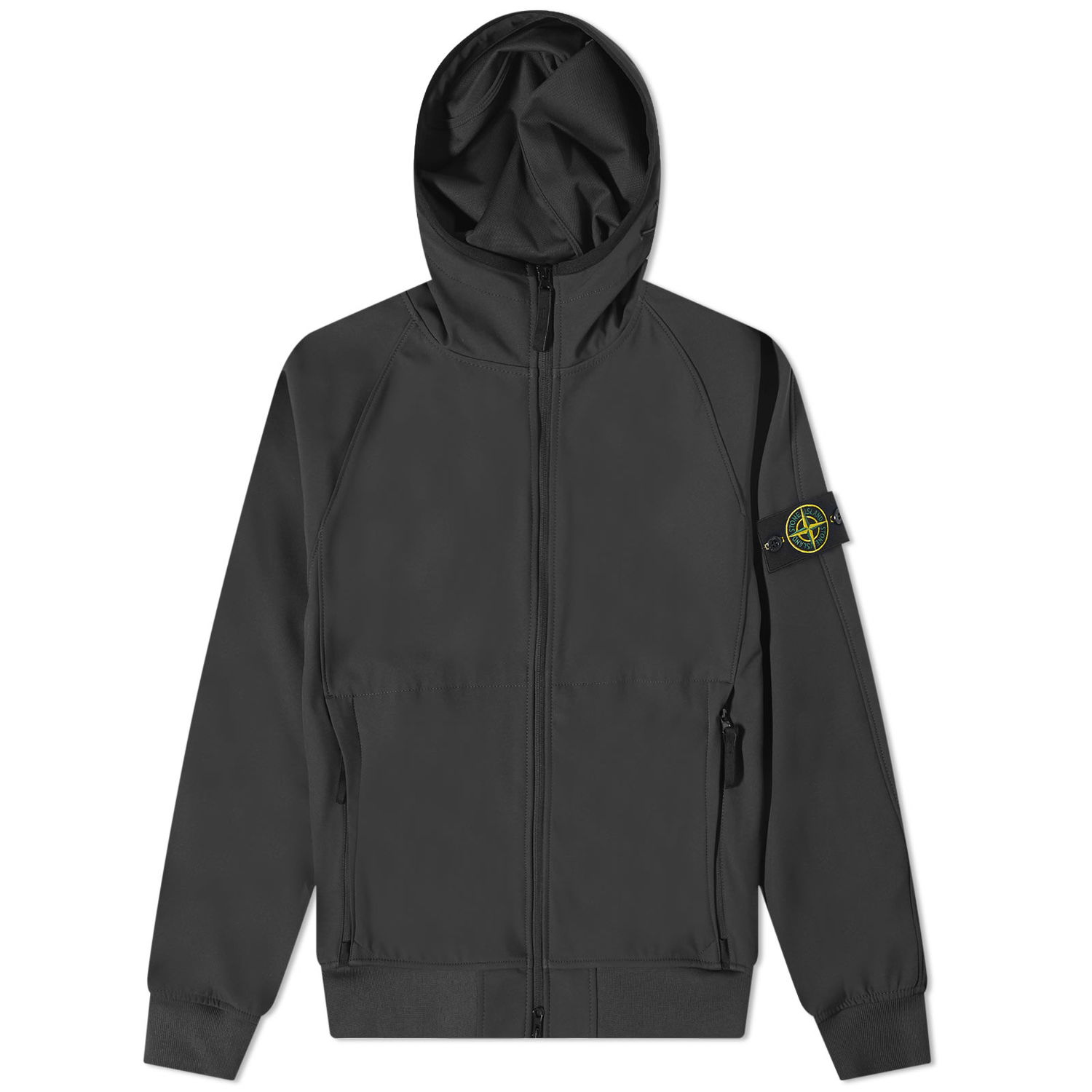 Ветровка Stone Island Light Soft Shell-R Hooded Jacket Черно | 781540927-V0029, 0