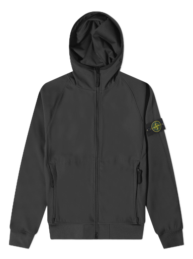 Ветровка Stone Island Light Soft Shell-R Hooded Jacket Черно | 781540927-V0029