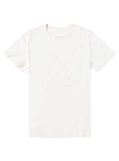 Тениска Maison Margiela Embroidered Numbers Logo Tee Бяло | S50GC0684-S22816-729