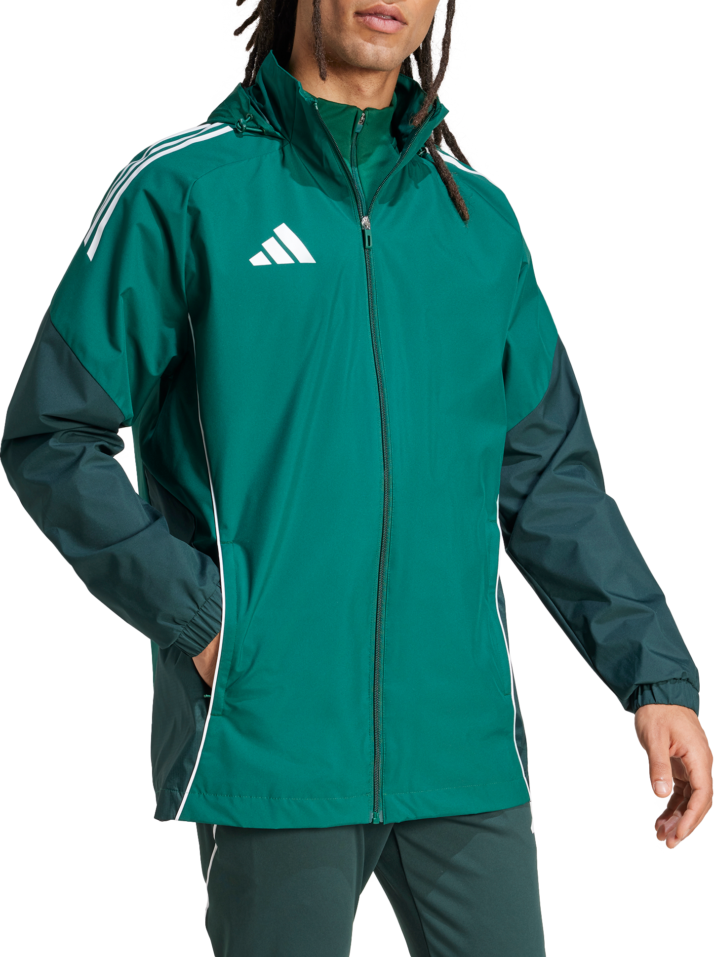 Ветровка adidas Performance Adidas TIRO25C All-Weather Hooded Jacket Зелено | ji8936, 0