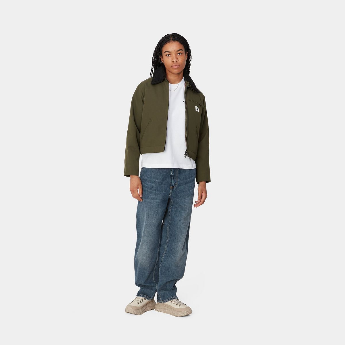 Дънки Carhartt WIP Single Knee Loose Fit Jeans Синьо | I034225_8, 1