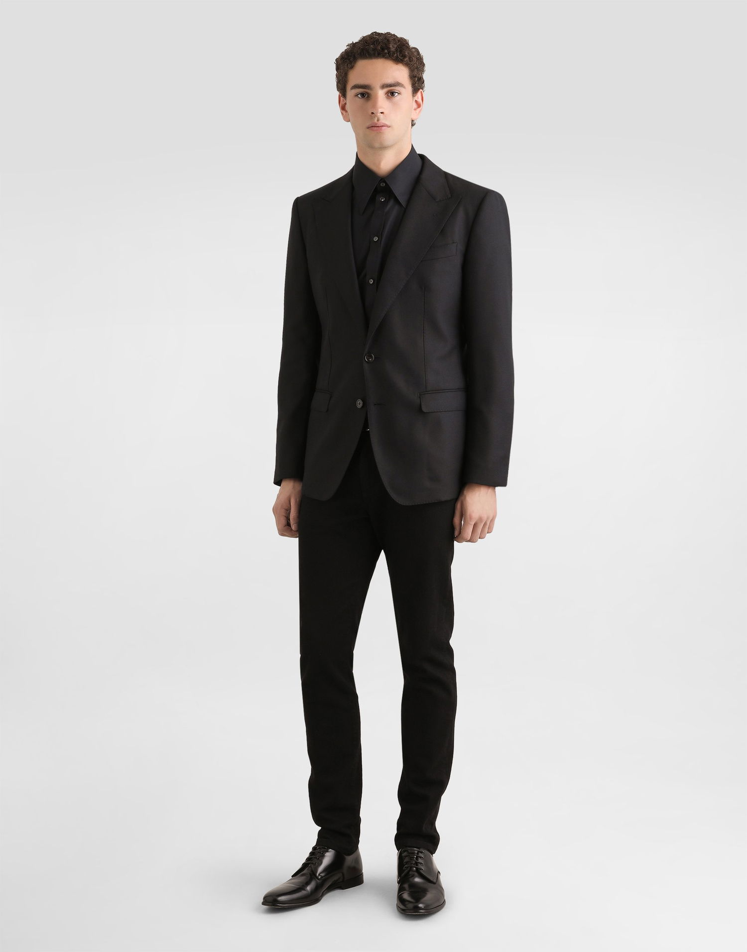 Яке Dolce & Gabbana Dolce & Gabbana Taormina Single-Breasted Wool Jacket Черно | G2NW0TFU25EN0000, 1