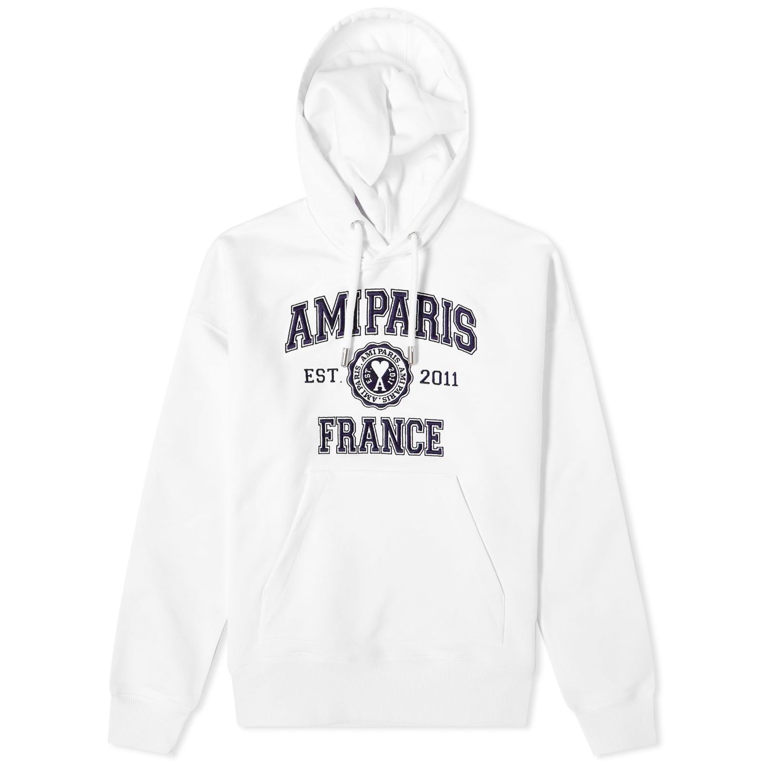 Суитчър AMI Paris Hoodie Бяло | USW208-747-100, 0