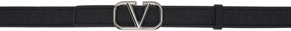 Колани Valentino Garavani Leather Toile Iconographe Belt Черно | 4Y2T0SC5KXM, 0