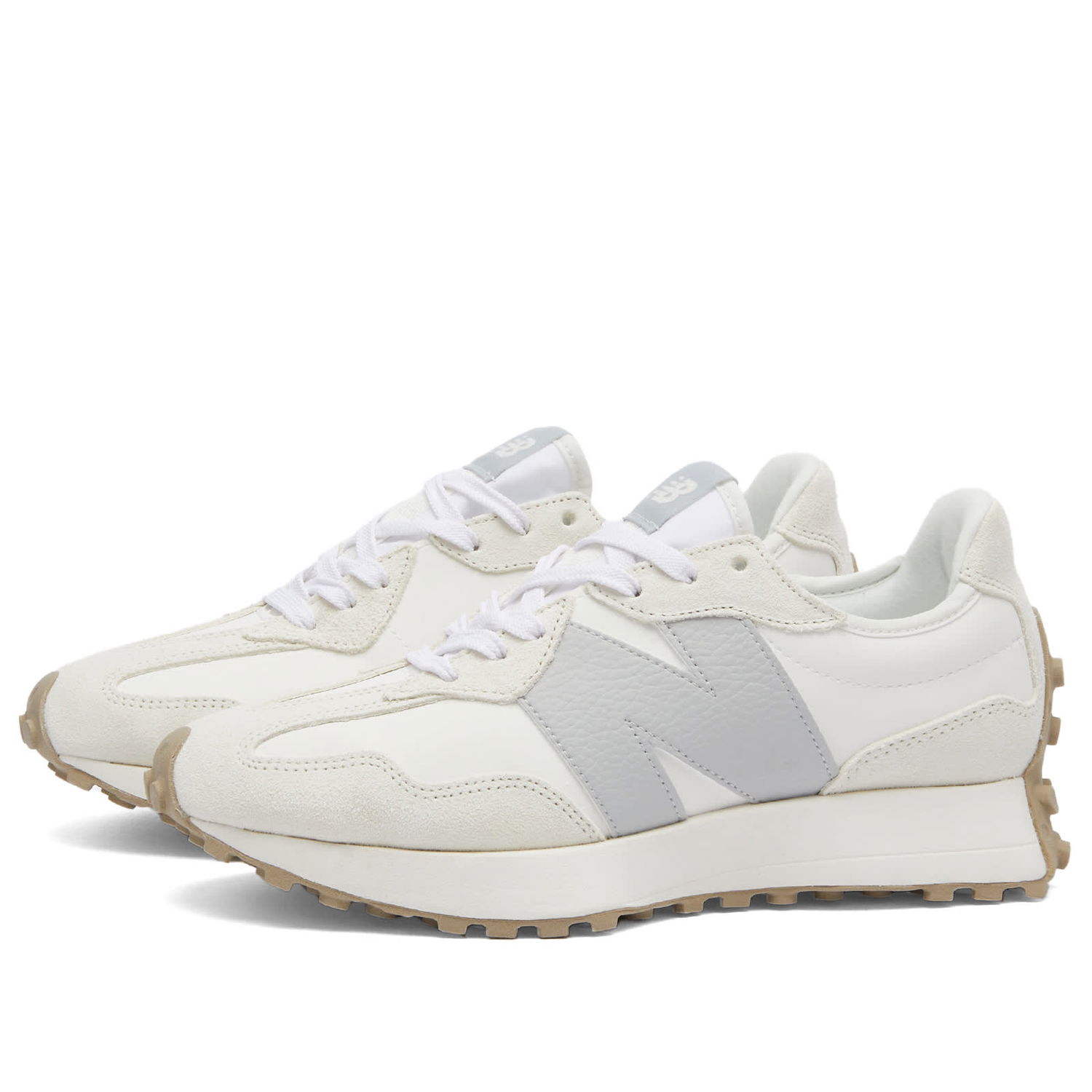Кецове и обувки New Balance Women's WS327KE in Sea Salt, Size UK 4 | END. Clothing Сиво | WS327KE, 0