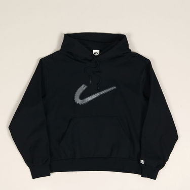 Суитчър Nike SB Embroidered Swoosh Pullover Hoodie Черно | FV7378-010, 2