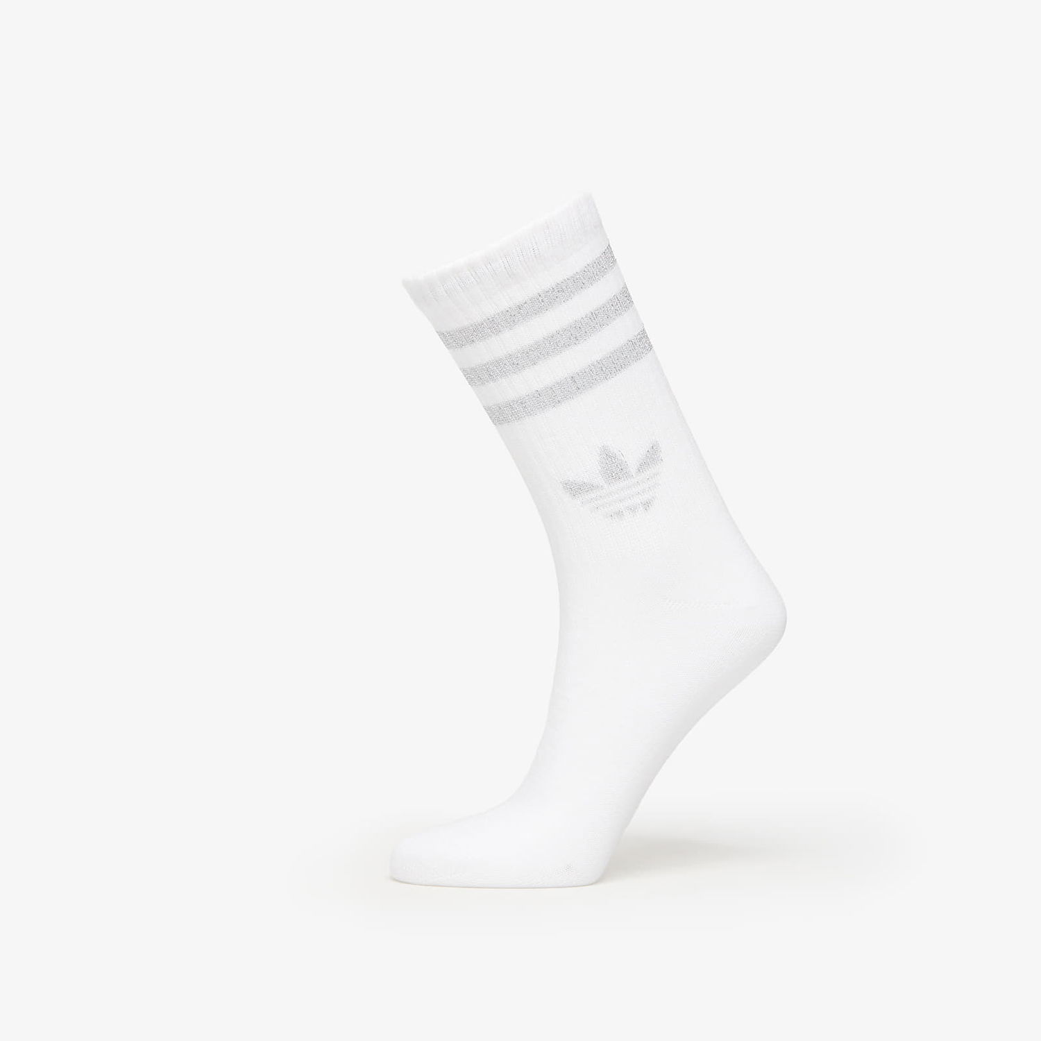 Чорапи adidas Originals adidas 3-Stripes Glitter Crew Socks 2-Pack Сиво | JX5204, 1