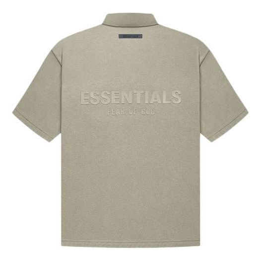 Поло тениска Fear of God Essentials Logo Polo Shirt Бежово | FOG-FW21-005