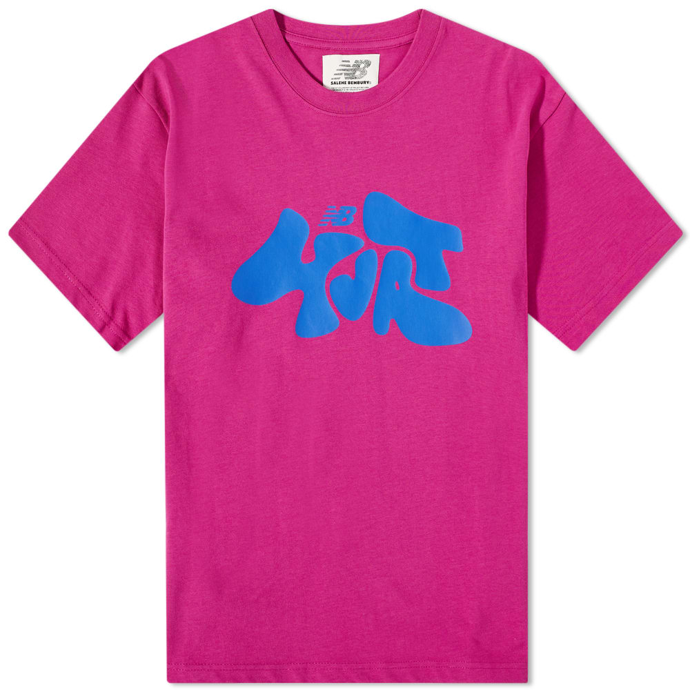 Тениска New Balance Salehe Bembury Logo Mania T-Shirt Розово | MT11563-JJL, 0