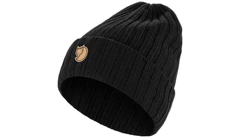 Шапка FJÄLLRÄVEN Byron Ribbed Knit Beanie Черно | F77388-550